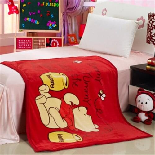 Home Textile Disney Mickey Winnie Comfort Soft Blanket Deluxe Blanket Children Adult Sofa Bedding Children Gift 100x140cm