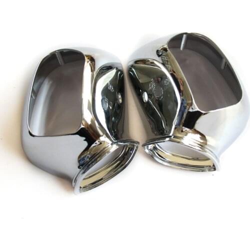 Chrome Motorcycle Rear Mirrors Case Cover For Honda GL1800 GOLDWING 2001-2011