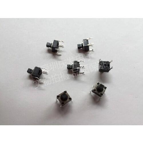 Imported shrapnel Touch switch 6*6*7.3mm Plug 4 feet Horizontal Jog Move Copper foot button