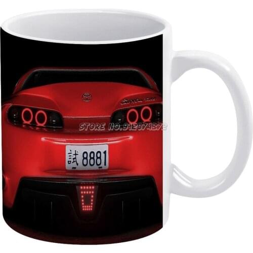 Red Coffee Mugs Ceramic Tea Cup Milk Mug Warmer Personalized Friends Birthday Gift Red Red Car Car Drift Car Jdm Drag