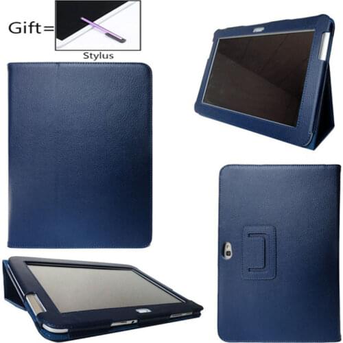 Magnet Pu Leather Stand Cover Case For Samsung Galaxy Note 10.1 GT N8000 Tablet N8010 N8013 N8020 Folio Flip Book Case