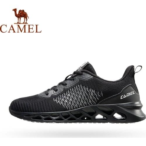 CAMEL Lightweight Shock Absorbing Men Running Shoes Mesh Breathable Casual Net Shoes Men Sports Shoes 2021 Spring Summer New