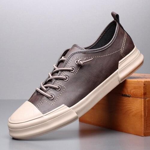 Men Sneakers Fashion Men Casual Shoes Leather Breathable Man Luxury Brand Mens Moccasins Adult Footwear Flats shoes A31-73