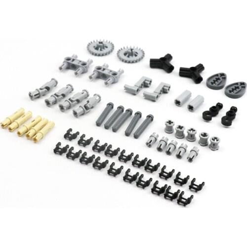 Bulk MOC Technical Parts Set Gear Wheels Axles Connectors DIY Building Blocks Kids Bricks Tanks Replacement in Blocks