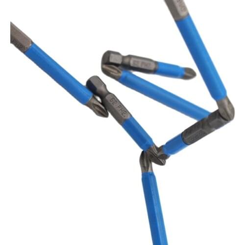 70mm Screwdriver Bit Hex Shank Cross Head PH2 Magnetic Non Slip Electric Phillips Precision Power Tools