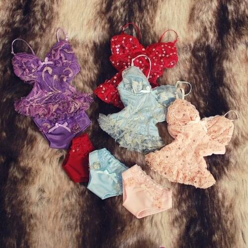 NEW 1/3 BJD SD SD17 Clothes Pink/blue/purple/red Sexy Lace Underwear Suit