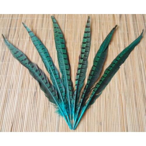 Wholesale 100 pcs beautiful natural Lake blue Pheasant Feather 12-14 inches 30-35 cm free shipping