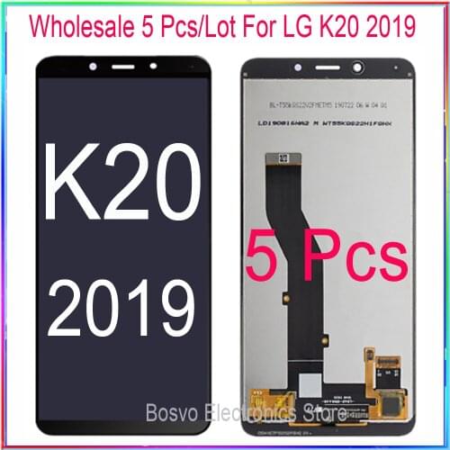Wholesale 5 Pcs / lot for LG K20 2019 LCD Screen Display with Touch Digitizer Assembly