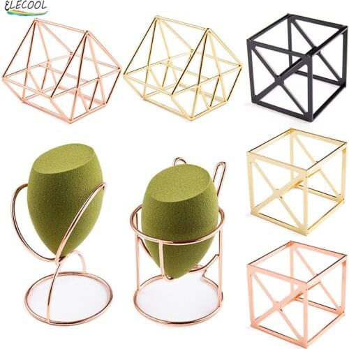 ELECOOL Make Up Organizer Makeup Sponge Powder Puff Rack Beauty Egg Shelf Powder Puff Bracket Box Dryer Organizer Holder Tools