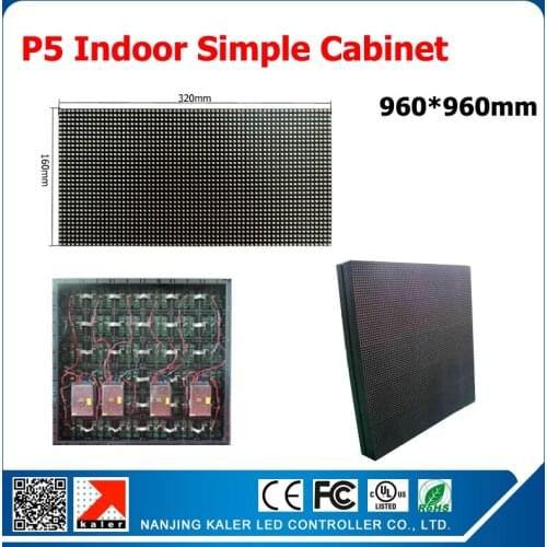 P5 led display screen indoor mounting on wall video wall 960*960mm display cabinet receiving card