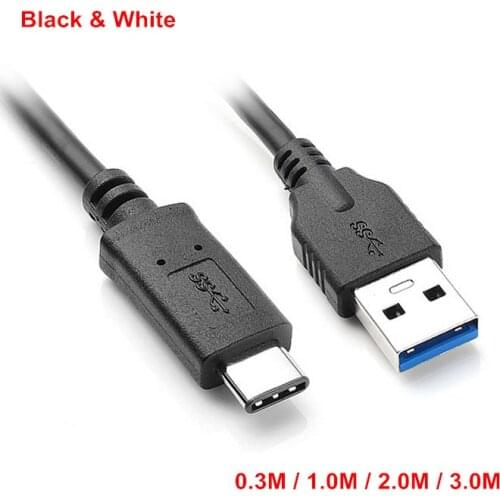 30cm 1m 2m 3m USB 3.0 3.1 Type C Male Connector USB-C to Type A Male Reversible Data Cable