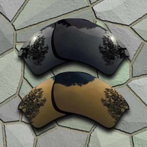 Grey Black&Bronze Copper Sunglasses Polarized Replacement Lenses for Oakley Half Jacket 2.0 XL