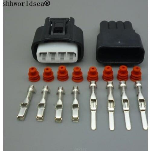 Shhworldsea 1sets 4 pinIgnition Coil Plug 7283-7449-30 11885 Auto Connector For Toyota Carola Vios Corolla Camry Highlander RAV4