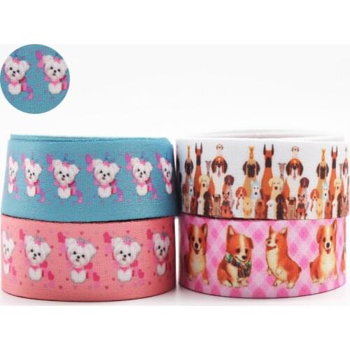 Cartoon Dog Print Lanyard Ribbon Badge Id Lanyard/mobile Phone Strap/key Chain with Keychain Neck 10mm/16mm/20mm/25mm/35mm