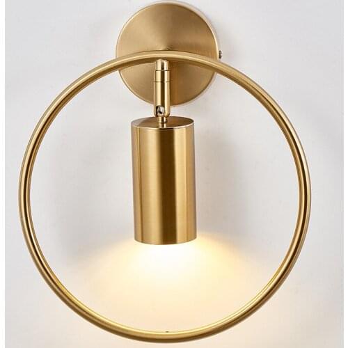 Modern Led Wall Lamp Nordic Lighting Fixture Living Bedroom Bedside Sconces Minimalist Living Dining Room Spotlight Gold Lights
