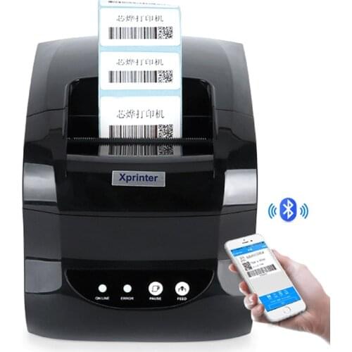Xprinter365 Thermal Label Printer Barcode Maker Thermal Receipt Printer and Adhesive Sticker Printer Support for POS Supermarket