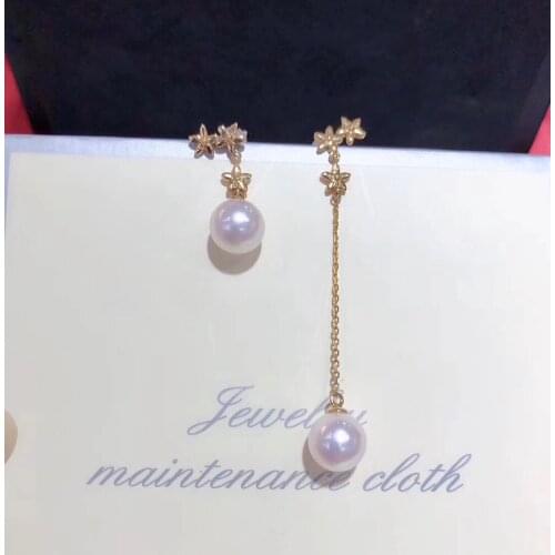 Trendy Girls 925 Sterling Silver Earrings Findings Mountings Settings Jewelry Parts Fittings for Pearls Coral Jade Agate Stones