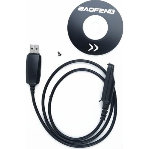 USB Programming Cable Cord CD For Baofeng Walkie Talkie for BF-UV9R,BF-UV9R Plus,BF-A58,BF-9700 Radio PC Write frequency line