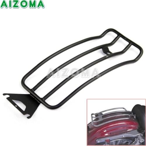 Motorcycle Rear Luggage Rack Black Passenger Solo Seats For Harley Road King Touring Road/Electra Glide FLHT FLTR FLHR 1998-04