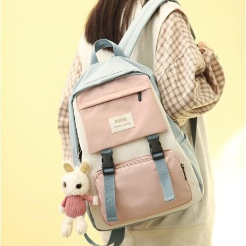 2021 Women Backpack New Fashion Female Backpack School Bag Large Capacity Canvas Bagpack
