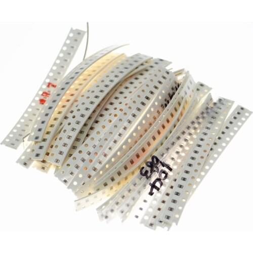 720pcs 36 kinds of each 20 20805 SMD capacitor pack 1pF-10uF SMD mixed component package