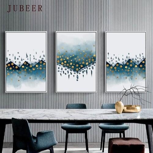 Scandinavian Style Abstract Poster Ink Geometric line Color Wall Art Block Modern Minimalist Nordic Decorative Painting