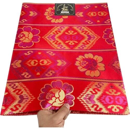 African Sego Headtie High Quality 081 2pcs/Bag Headscarf 100% African Sego Headtie & Wrapper For Wedding Party