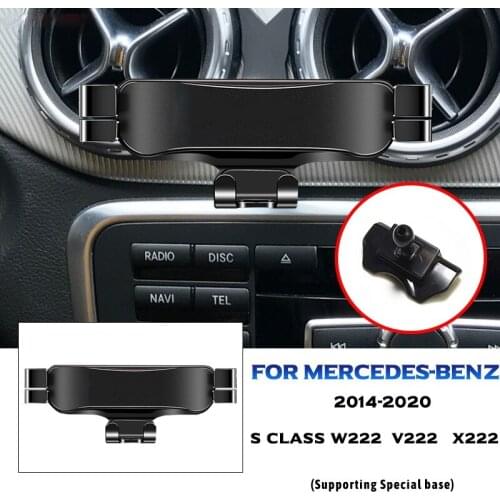 Car Mobile Phone Holder For Mercedes Benz V222 W222 X222 Class S 2014-2020 Mounts Stand GPS Navigation Bracket Car Accessories