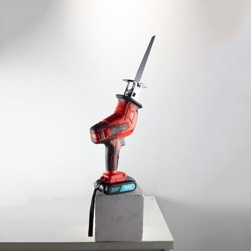 Cordless Reciprocating Saw Adjustable Speed Electric Saw Saber Saw Portable for Wood Metal Cutting Chainsaw with 4 Saw Blades