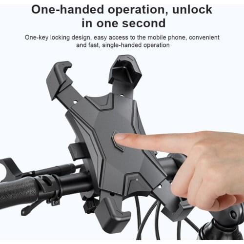 New Bicycle Mobile Phone Holder Universal Motorcycle Rearview Mirror Phone Stand Mobile Support Handlebar Cycling Bracket