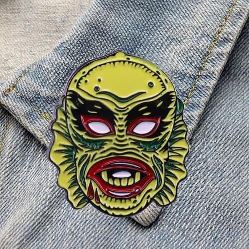 DZ780 Monster Creativity Enamel Pins Women Badge Backpack Collar Lapel Pin Hat Jewelry Gifts for Friends