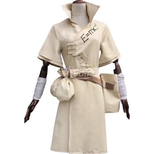 Anime Cos Dr. STONE Ishigami Senku Cosplay Costumes Suit Sets