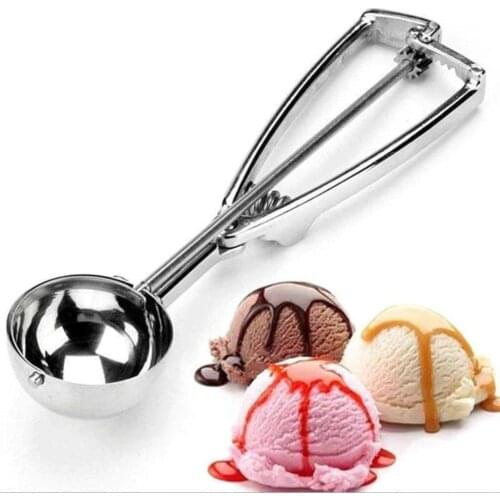 Ice Cream and Halva Spoon Scoop Stainless Steel 5cm Diameter