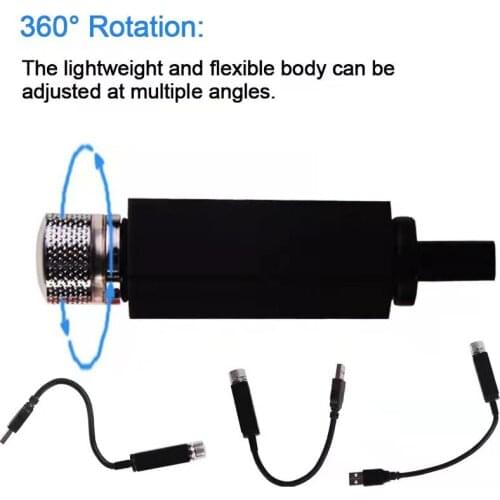 Mini LED USB Car Roof Starry Night Light Projector Atmospheric Galaxy Light for Mitsubishi ASX Outlander Lancer Evolution Pajero
