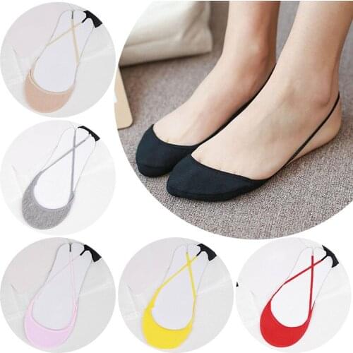 1pair Boat Sling Socks Women Breathable Half Feet Socks for Women Summer Invisible Boat No Show Low Cut Short Ultrathin Socks