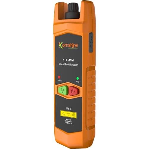 KomShine New Design KFL-11M Mini Visual Fault Locator Testing Distance 10km With Back Clip Design, LED