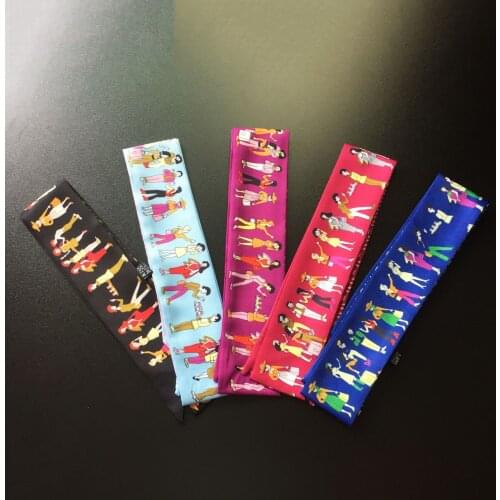 New Narrow Scarf Women Wild Carriage Long Headband Decoration Bag