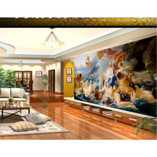 Custom photo 3d wallpaper European palace beauty oil painting home decor living room 3d wall murals wallpaper for walls 3 d