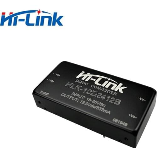 18-36V input 12V 830mA mini dc to dc step down module HLK-10D2412B Hi-Link power supply 5pcs/lot Free Ship