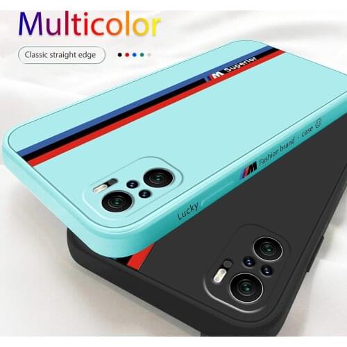 For Xiaomi Poco F3 Case Liquid Silicone Soft Cover Mi PocoPhone M3 Pro 5G X3 GT PocoF3 Camera Shockproof Coque With Lanyard Rope