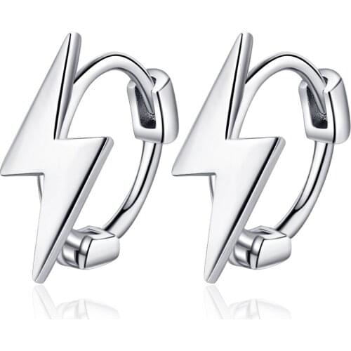 925 Sterling Silver Piercing Geometric Stud Earring For Women Girls Wedding Jewelry Oorbellen eh893