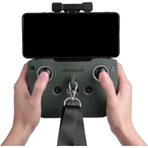 Sunnylife Mavic Air2 For Dji Mini 2 Silicone Protective Cover with Strap Remote Controller Protective Sleeve for DJI Mavic Air 2