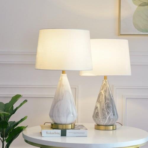 Modern Table Lamp for Living Room Bedroom Bedside Lamp Ceramics Decorated Study Nordic LED Table Lamps