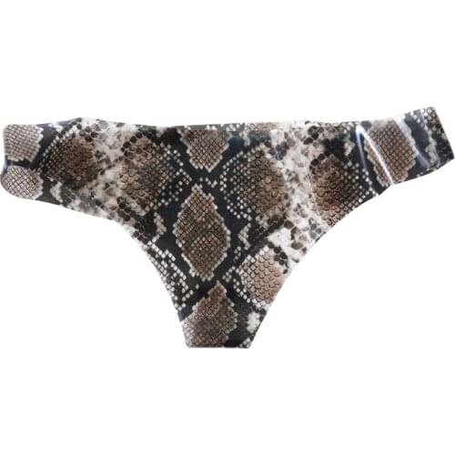 Sexy Snake Camo Low-Rise G-string Seamless Micro Thong T-Back G string Erotic Lingerie Thongs Gay Wear Plus Size Stage Wear F20