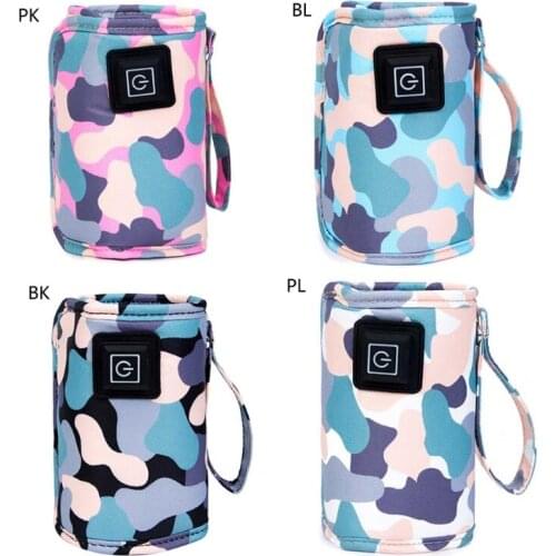 USB Baby Bottle Warmer Thermostat Food Heater Bag Feeding Bottle Heating Cover