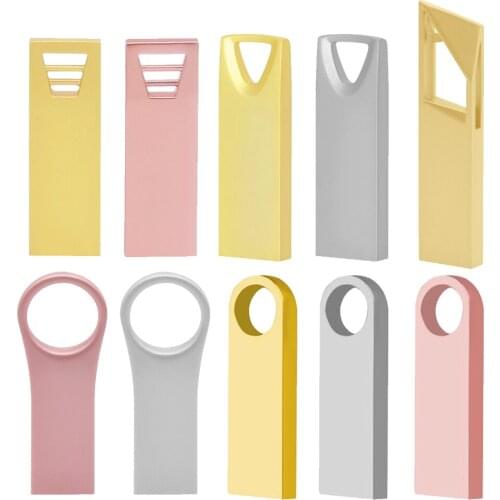 Custom logo USB flash Drive 128GB 64GB 32GB 16GB 8GB Metal Pen Drive Pendrive 128 64 32 4 GB USB Flash Memory Cle USB 2.0 Stick