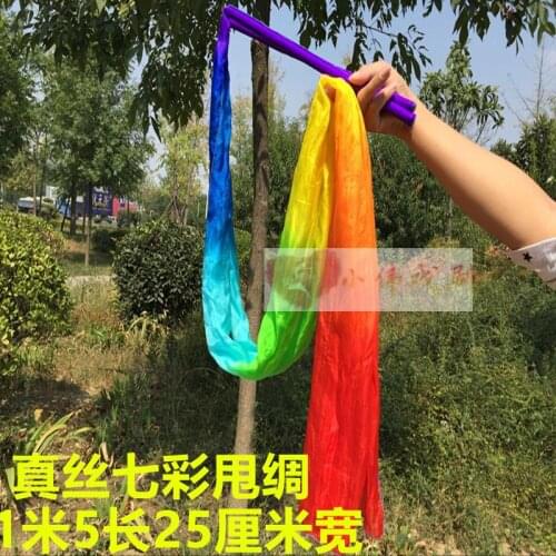 New color 1piece Kids/Children Stage Performance Props Throw Streamers 3 colors belly dancing Throwing Streamer Veils 3 sizes