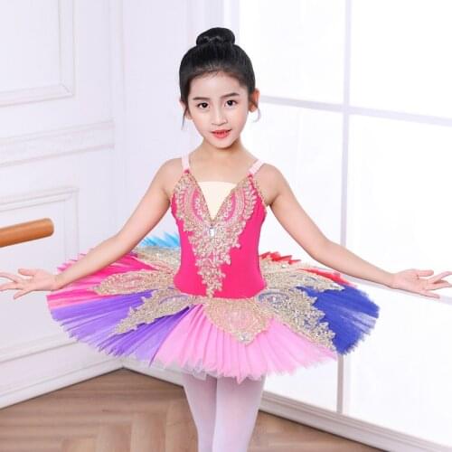 2020 Colorful New Adult Professional Ballet Tutus For Kids Swan Lake Ballet Dress Pancake Tutu Leotard Ballet Clothing For Girls