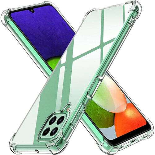A22 4G 5G Case Transparent Back Phone Cover For Samsung Galaxy A 22 2021 A225F A226B Clear Soft Bumper Shockproof Fundas Coque