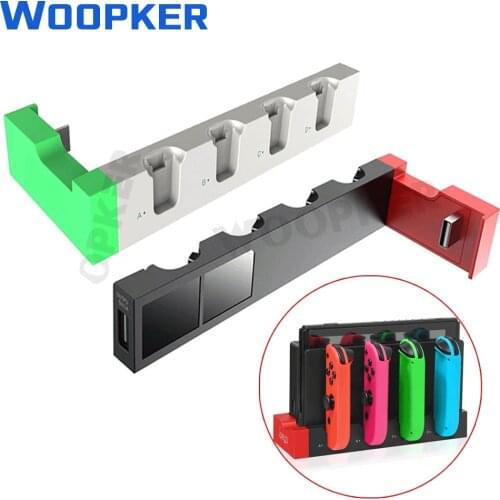 For Nintend Joy-con Controller Charger Joystick Charger Stand Holder LED for Nintendo Switch NS Joycon Accessories